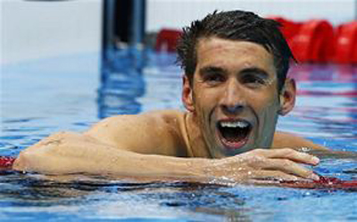 Obama Phelps'i Twitter'dan Tebrik Etti